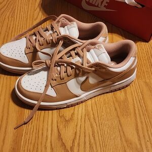 Nike Whisper White and Tan Dunk Low